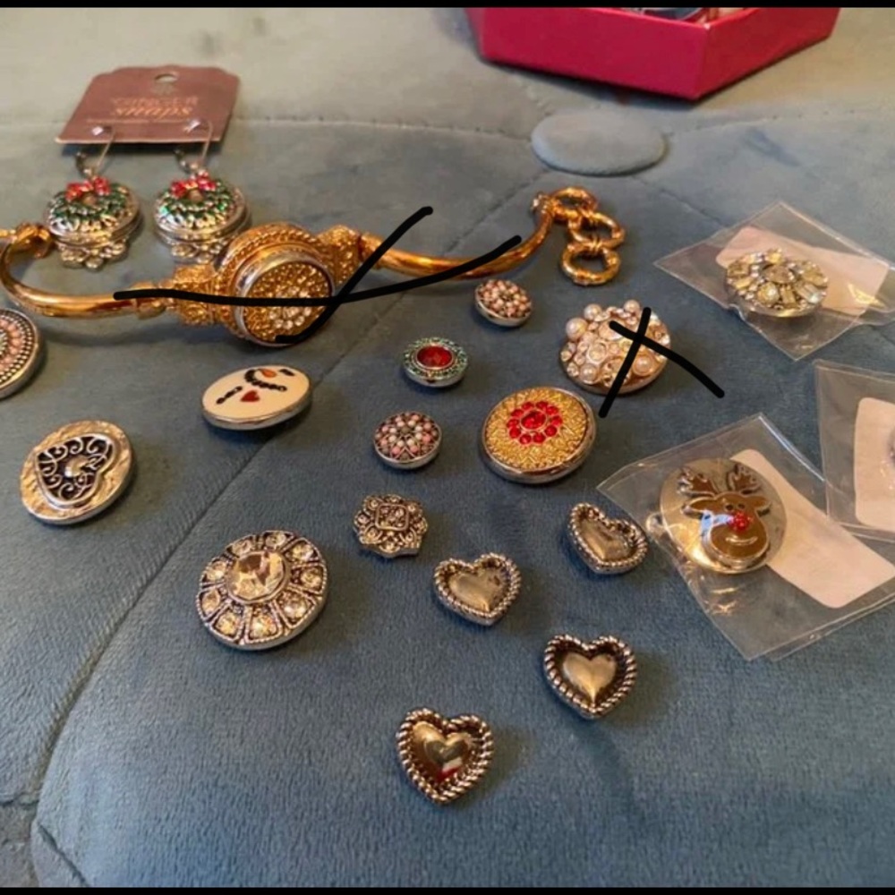 Giant lot of 17 Ginger Snap jewelry items